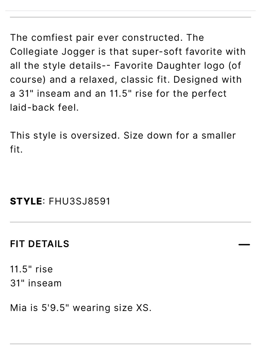 Favorite Daughter Collegiate Oversized Sweatpants Joggers Heather Grey XS NWT - Picture 6 of 9